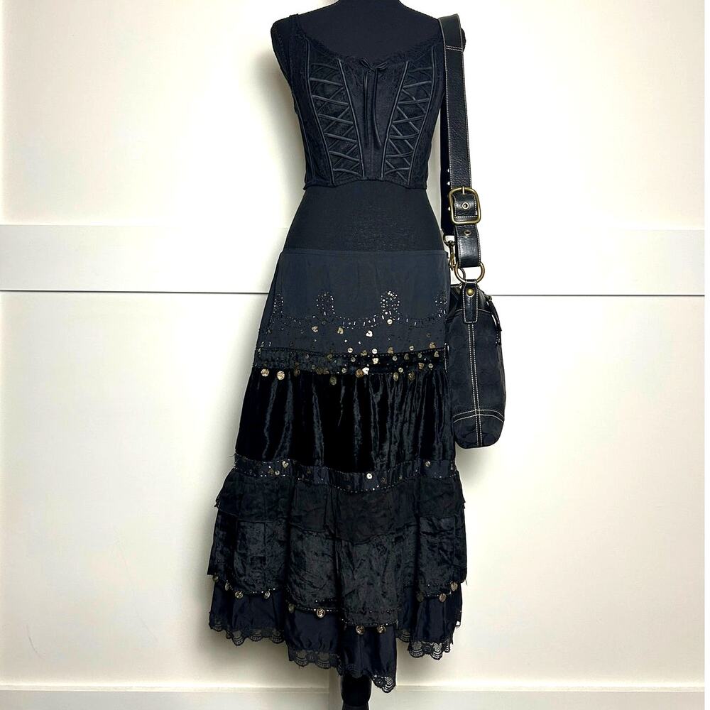 rinascimento Euro designer rinascemento whimsygoth teired skirt size m